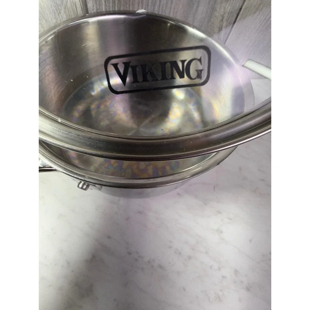 Viking 3-Ply Stainless Steel 2 Quart Saucepan  Glass Lid 40011-0122 Induction